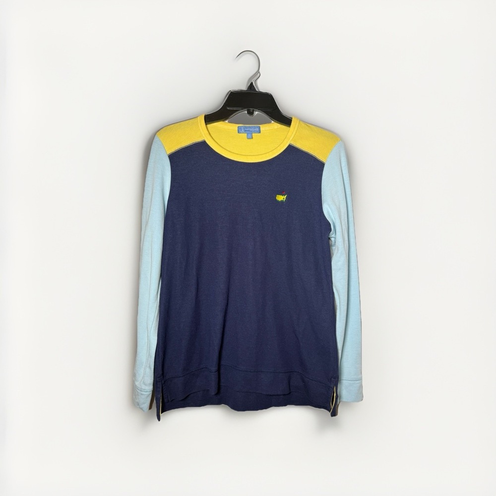 Masters Magnolia Lane Collection‎ Colorblock Pima Cotton Shirt Size Small